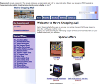 Tablet Screenshot of metroshoppingmall.com